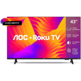 Imagem da oferta Smart TV AOC 43 polegadas 43S5155 78G Full HD LED - Wi-Fi - Roku TV