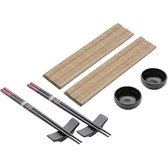 Imagem da oferta LYOR - Conjunto 8 Peças para Sushi de Bambu e Cerâmica Yokohama