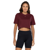 Imagem da oferta Blusa Cropped Feminina ASICS Manga Curta Malha