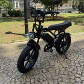 Imagem da oferta Bicicleta Bike Eletrica V9 Max 1000w 48km Freio Hidraulico Preto - https:.comsec2ohPdqh