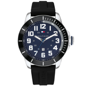Imagem da oferta Relógio Tommy Hilfiger Masculino Borracha Preta 1791661
