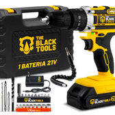 Imagem da oferta Parafusadeira E Furadeira Impacto The Black Tools Tb-21pw 3/8 Cor Amarelo Frequência 50/60Hz