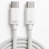 Imagem da oferta Cabo USB-C Tipo C 60w Trançado De Nylon Compativel com Iphone 1515 ProMax Compativel iphone1616 ProMax IOSAndroid Ce