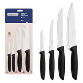 Imagem da oferta Tramontina JOGO FACAS INOX 4PC PLENUS PRE Preto