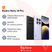 Imagem da oferta Estreia mundial versão global xiaomi redmi note 14 pro 4g smartphone 200mp câmera ai mediatek helio G100-Ultra 6.67 "5