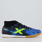 Imagem da oferta Chuteira Oxn Fusion Grip 3 Neo Futsal Preta e Azul