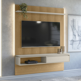 Imagem da oferta Painel Home Samambaia Para TV até 65 Polegadas com Kit LED CabeCasa