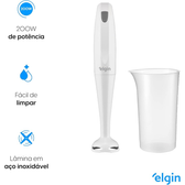 Imagem da oferta Mixer de Mão 200W Elgin Compacto e Leve ergonômico e fácil de limpar Branco 110v