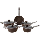 Imagem da oferta Jogo de Panelas Tognana Antiaderente de Alumínio Marrom Perolado - 5 Peças