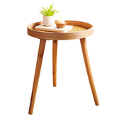 Imagem da oferta Mesa de Apoio Redonda Cazza Taipe 38x48cm Natural