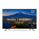 Imagem da oferta Smart Tv Led 55" Borda Ultrafina AwsTv55Bl01A Aiwa Preta