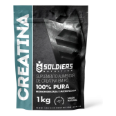 Imagem da oferta Creatina Monohidratada 1Kg 100% Pura Soldiers Nutrition Sem sabor