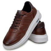 Imagem da oferta Masculino Couro 100% Legitimo Moderno Casual Detalhado Sola Alta Confortável Macio