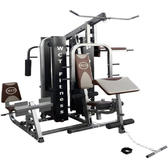 Imagem da oferta Multi Estação Pro Deluxe 204Kg Anilhas WCT Fitness Musculação Completa Treino Peito Perna Costa Supino Máquina Voad