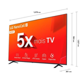 Imagem da oferta Smart TV NanoCell 75" Ultra HD 4K LG 75NANO80TSA 3 HDMI 2 USB Wi-Fi Bluetooth
