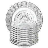 Imagem da oferta Jogo De Pratos Fundos Egípcio 12 Peças Estrela Transparente - Suas Compras Shop