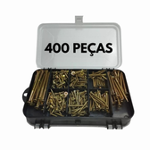 Imagem da oferta Kit 400 Peças Parafusos e Buchas com Organizador Multiuso