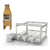 Imagem da oferta Churrasqueira Elétrica Gira Grill Inox 4 Espeto Giratório
