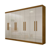 Imagem da oferta Guarda Roupa Casal Hera MDF 8 Portas e 4 Gavetas Rufato