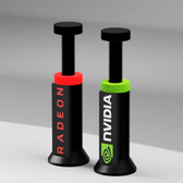 Imagem da oferta Suporte para Placa de Vídeo GPU Ajustável Radeon Nvidea Preto Branco Universal Ajuste Altura