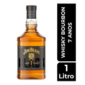 Imagem da oferta Whisky Bourbon Jim Beam Black 7 Anos 1 Litro