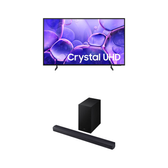 Imagem da oferta Samsung Smart TV 55" Crystal UHD 4K U8100F + Soundbar HW-B450F