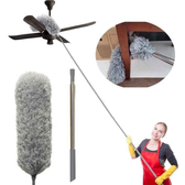 Imagem da oferta Espanador de Pó Para Limpeza em Microfibra Com Cabo Extensor e Retrátil Lavável 2,8m Escova De Limpeza De Poeira