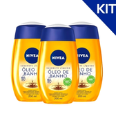Imagem da oferta KIT Nivea Sabonete Líquido Óleo de Banho 200ml - 3 Unidades