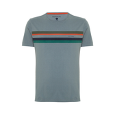 Imagem da oferta Camiseta Comfort Listras Localizadas Masculina Individual