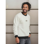 Imagem da oferta Blusa Moletom Masculina Gola Careca Polo Wear Bege Claro