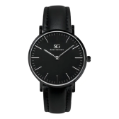 Imagem da oferta Relógio Masculino Couro Preto Saint Germain Murray Full Black 40mm Fundo Preto