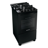 Imagem da oferta Fogão 4 Bocas Vidro Grade Dupla Bfo4vae Preto Brastemp