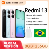 Imagem da oferta Smartphone Xiaomi Redmi 13 8GB 256GB 5030mAh Carregamento Rápido 33W