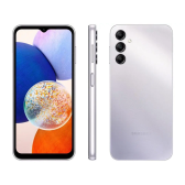 Imagem da oferta Smartphone Samsung Galaxy A14 128GB Prata 5G Octa-Core 4GB RAM 6,6" Câm Tripla + Selfie 13MP