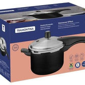 Imagem da oferta Panela de Pressão Tramontina Antiaderente 4,5L Preto e Prata Efeito Vancouver