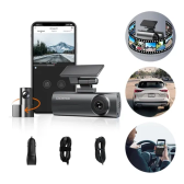 Imagem da oferta Ddpai N1 Dual Câmera Veicular 1296p 135° Nightvis Preto