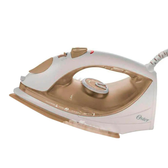 Imagem da oferta Ferro de Passar a Vapor Base Antiaderente com Spray Oster 5907 Dourado/Branco - 110V