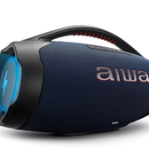 Imagem da oferta Caixa de Som Portátil BT Aiwa Boombox BBS-01LB 9531-01 Azul