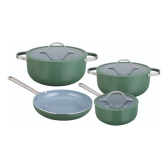 Imagem da oferta Jogo De Panelas Indução Com 4 Peças Berlin Verde Casambiente