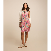 Imagem da oferta Vestido Curto em Viscose com Estampa Floral Liberty