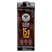 Imagem da oferta Bebida Láctea UHT Cappuccino Chocolate Zero Lactose 3 Corações Power Whey 250ml