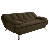Imagem da oferta Sofá-Cama 3 Lugares Casal Premium II Suede Café