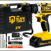 Imagem da oferta Parafusadeira Furadeira 21v Impacto + Maleta E Bateria Amarelo 60hz