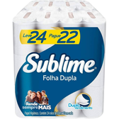 Imagem da oferta Papel Higiênico Sublime Folha Dupla - 24 Rolos