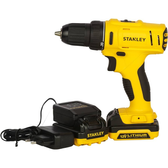 Imagem da oferta Parafusadeira e Furadeira de Impacto STANLEY  de 3/8 Pol (10mm) com 2 Baterias Bivolt 12V Ion-Litio 1.5Ah e Maleta SCD121S2K