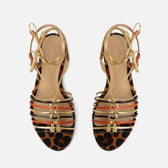 Imagem da oferta Rasteira de Amarrar Animal Print Arezzo Multineutra Animal Fun