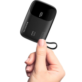 Imagem da oferta Carregador Portátil 10000mAh com Display LED Mini Power Bank Rápido 22.5W com PD 3.0 e QC 3.0 USB-C Leve e Compatível