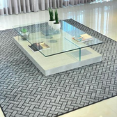 Imagem da oferta Tapete Para Sala Quarto 1,00 x 1,50 Estampa Geométrica