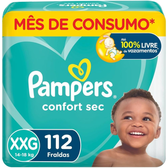 Imagem da oferta Fraldas Pampers Confort Sec XXG 112 Unidades Pampers