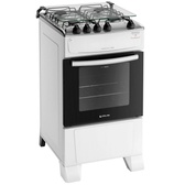 Imagem da oferta Fogão Atlas 4 Bocas Mônaco Top com Mesa de Inox e Acendimento Automático Bivolt Branco